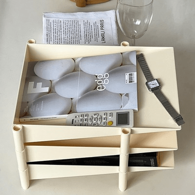 Étagère pour Bureau - OfficeRack™ - Beige - Coin travail