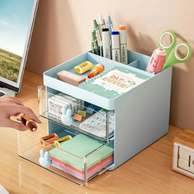 Organisateur Bureau - MultiFunctionalOrganizer™ - Bleu - Coin travail