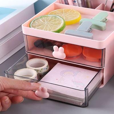 Organisateur Bureau - MultiFunctionalOrganizer™ - Rose - Coin travail